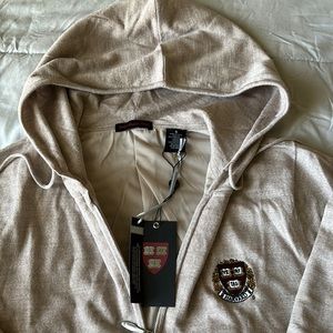 Brand new Harvard men’s merino full zip hoodie